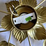 Wall lamp or ceiling lamp golden flower
