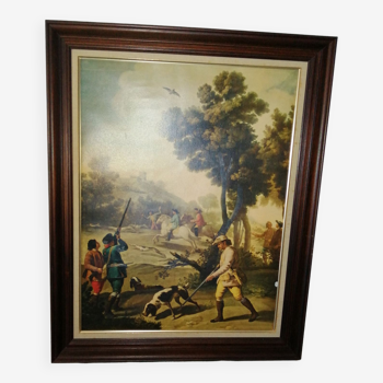 Tableau « Chasse aux Cailles 1775 » de Francisco de Goya (Reproduction)