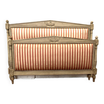 Directoire style bed in 20th century patinated beech