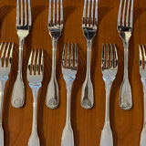 Christofle Vendome shell, fish cutlery and serving cutlery