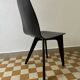 90s designer chairs in lacquered curved wood (X2)