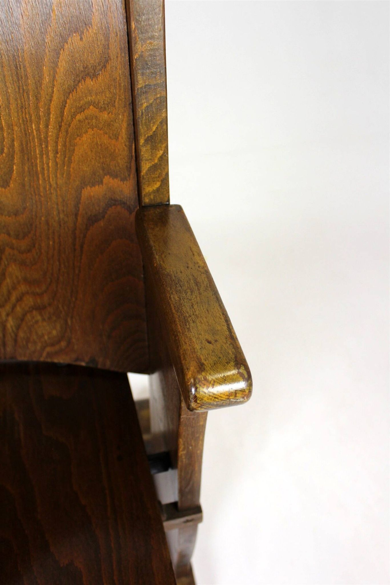 Vintage Cinema Chair TON (Thonet), 1940s Czech, Wooden Theatre Seat