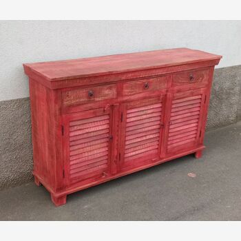 Buffet en bois rouge