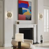 Colorful abstract art 100x80cm on stretched canvas by Bodasca