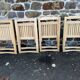 4 vintage folding chairs