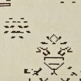 8x10 Beige & Dark Brown Modern Oushak Rug, 232x303Cm