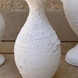 Trio de vases blancs