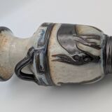 Roger Guérin (Bouffioulx) - Art Deco Vase Salt Glaze - Antelope Decor - 1930