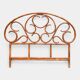 Vintage 1970s bamboo rattan headboard L166