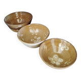 3 coupelles en grès