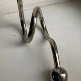 Vintage silver metal candle holder