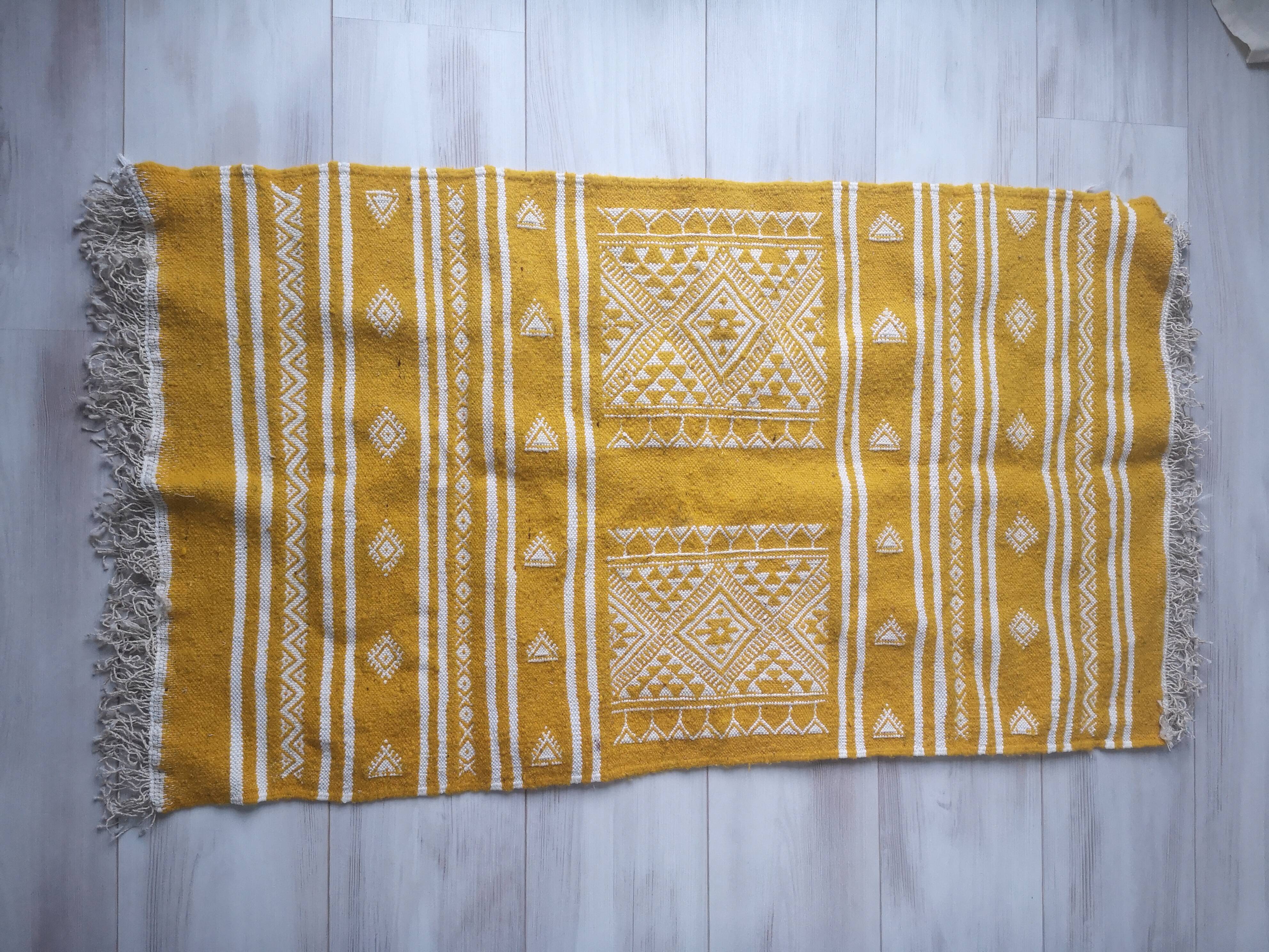 Kilim carpet in handmade wool