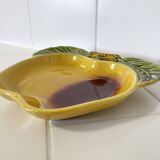 Vintage SECLA Majolica Tray in the Shape of an Apple, Made in Portugal