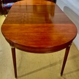 Louis XVI style table in cherry with 2 extensions