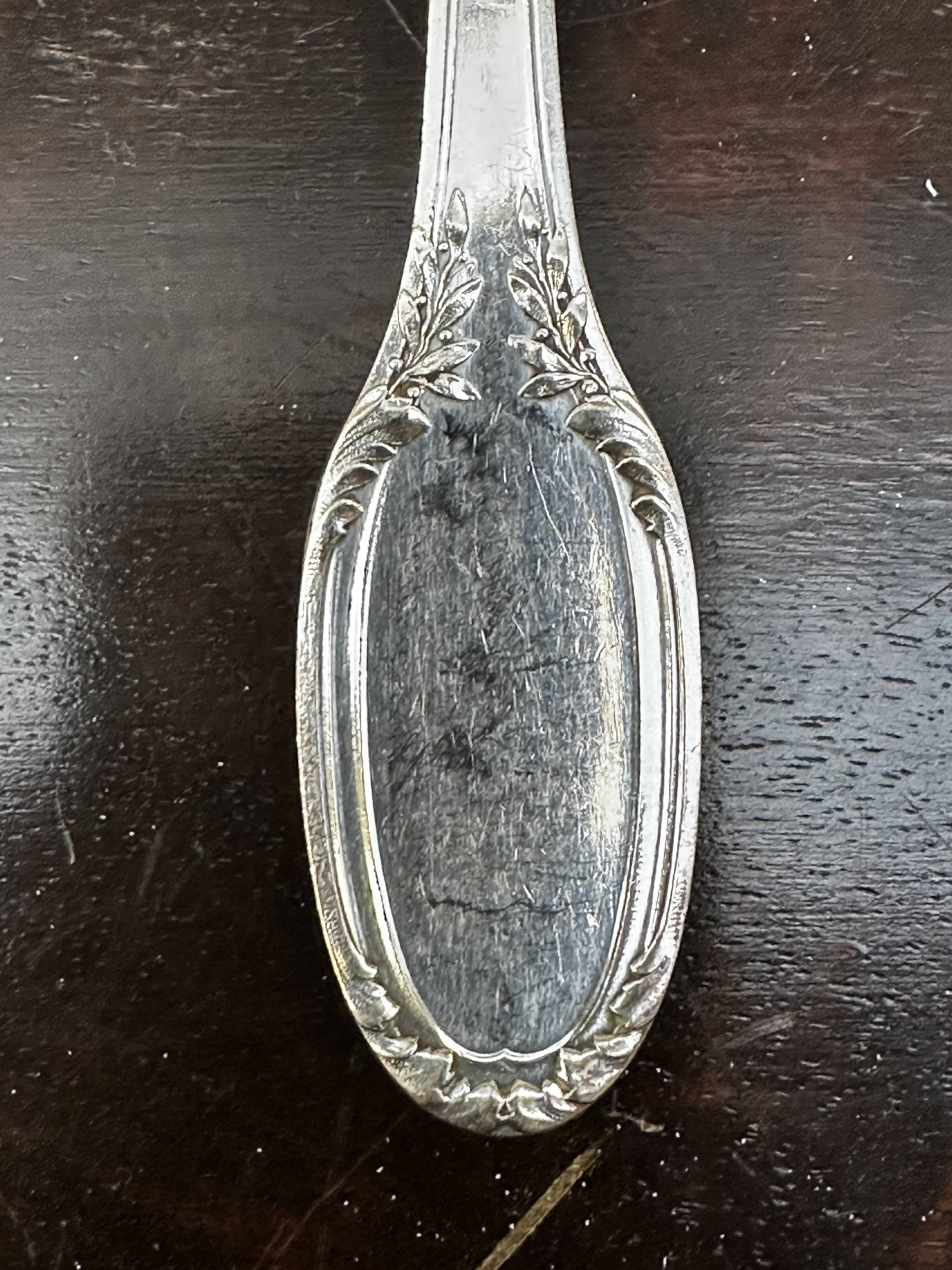 Silver Fish Serving Cutlery - Minerva Hallmarks - Art Nouveau