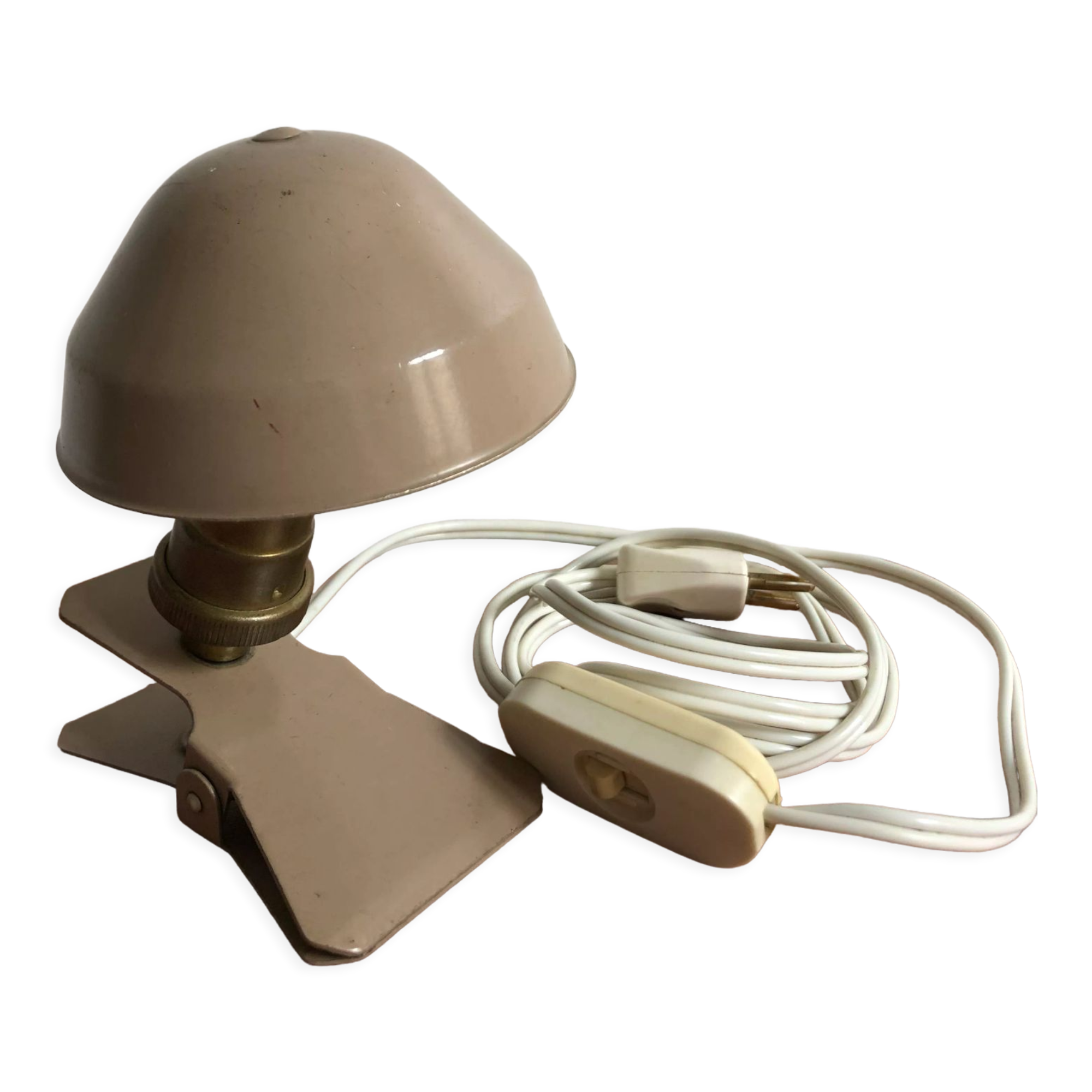 Mushroom clip lamp