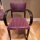 4 bridge chairs covered in Pierre Frey fabric.
