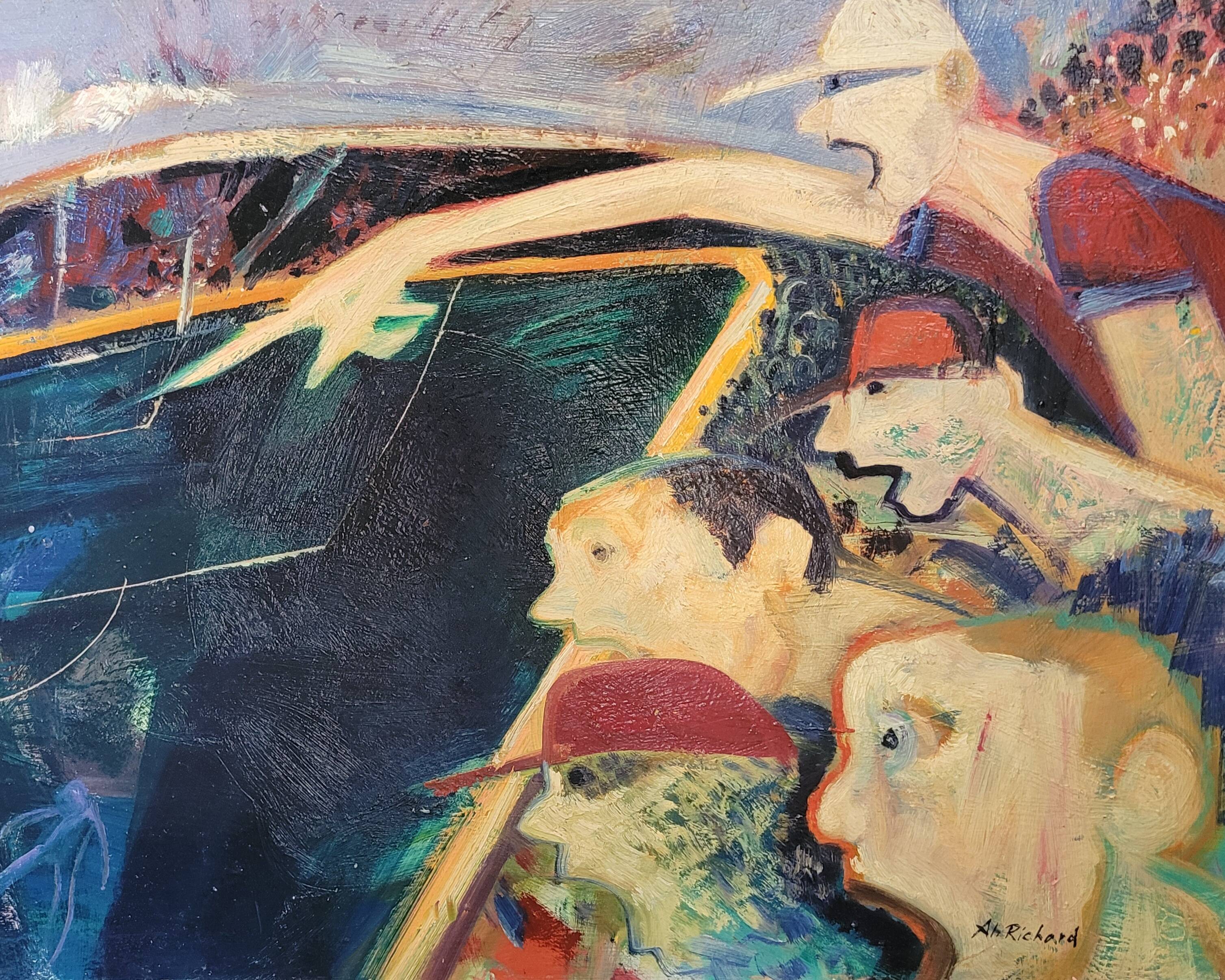 Painting Alain Richard oil on panel