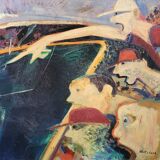 Painting Alain Richard oil on panel