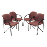 Set of four chairs, Italian design, 1980s, production: Italy