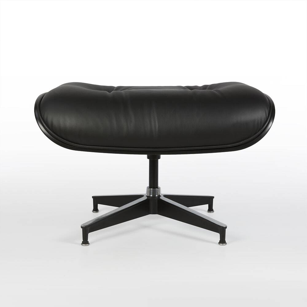Special Edition All Black Herman Miller Eames Lounge Chair & Ottoman