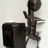 Vintage clip-on workshop lamp from the 50s/60s