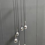 chrome 6 ball sphere lamp 1960s