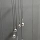 chrome 6 ball sphere lamp 1960s