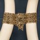 TABLE CONSOLE EN RÉSINE AVEC TUSKS FRANÇAISE INHABITUELLE DES ANNÉES 1970, HENRI FERNANDEZ c.1970