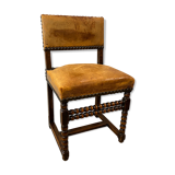 Chaise à dos espagnol d'époque Renaissance XVIe siècle