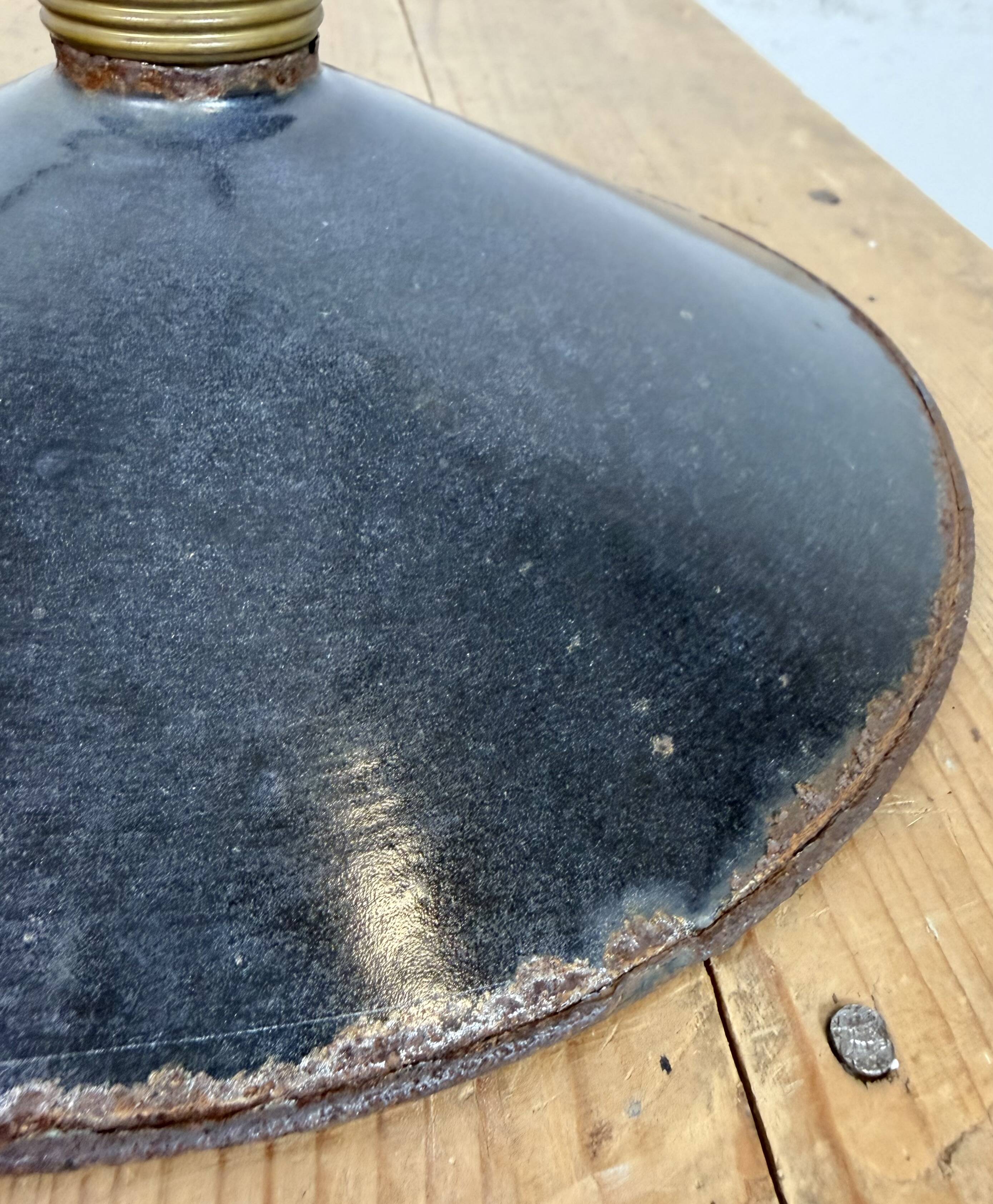 Industrial Black Enamel Light, 1930s