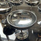 Series of 6 stainless steel ice cups by Letang Rémy 70s