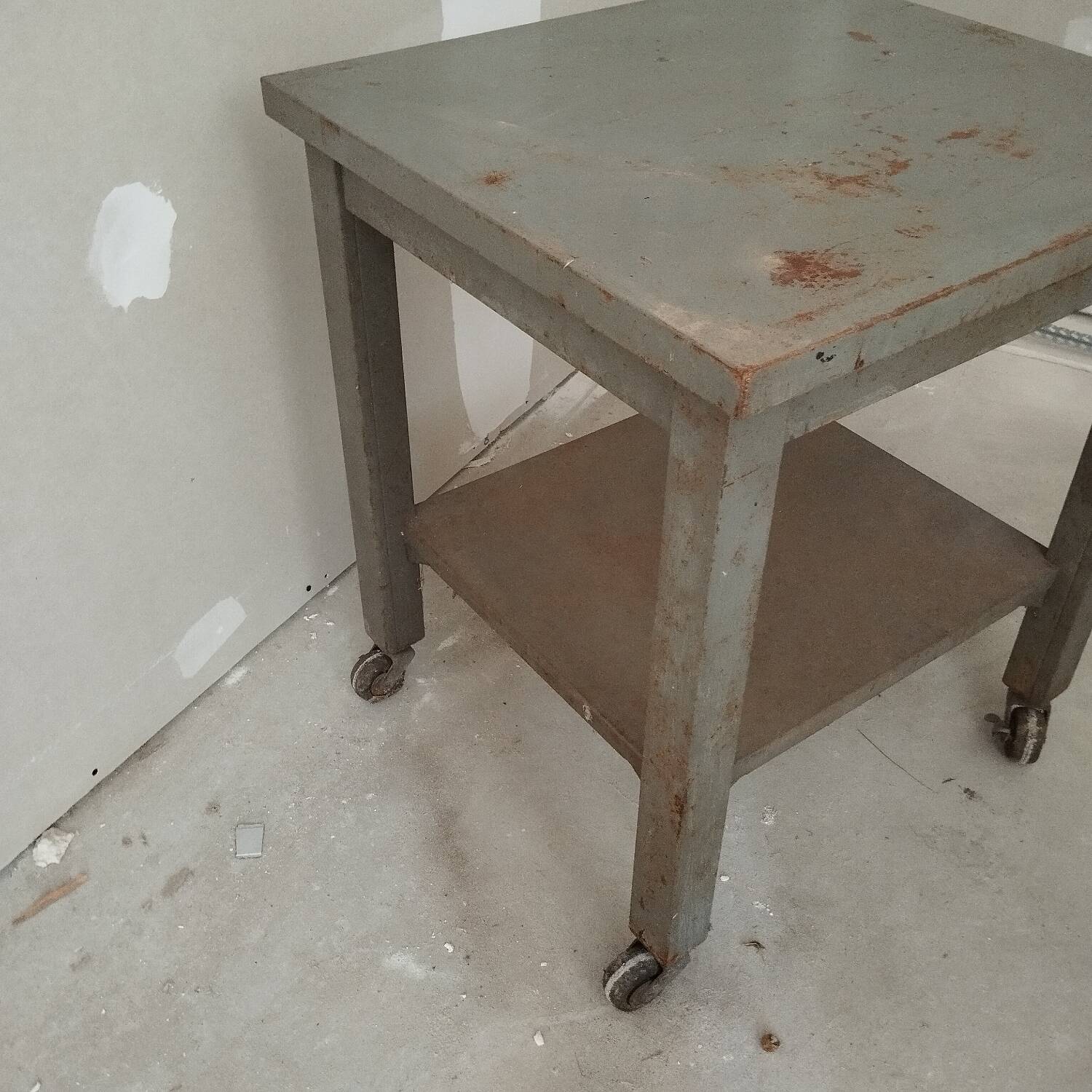 Remington Rand Kardex Industrial Desk Side Table