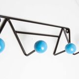 Door 4 peg coat restored blue balls