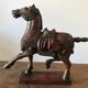 Sculpture statue cheval Tang bois 20eme siecle