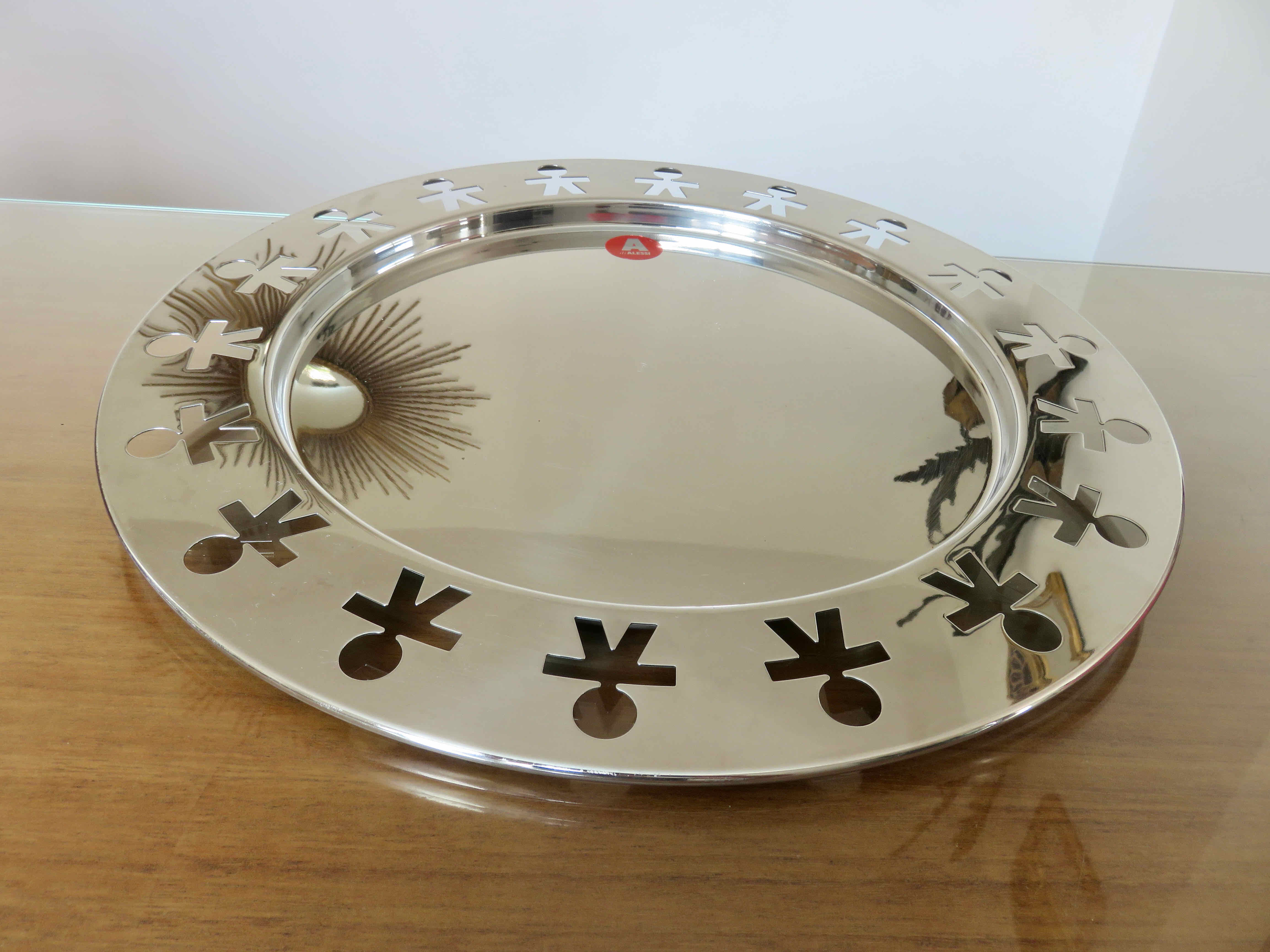 Round tray Girotondo Alessi Italy 1980
