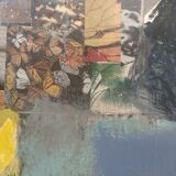 Marouflée collage canvas