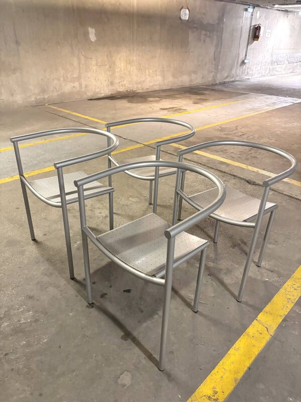 4 chaises Von Vogelsang de Philippe Starck, Driade 1980
