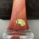 Vase Peter Kaspar en cristal 24 % PbO rose et rouge
