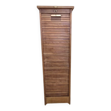 Vintage gm radia cabinet with curtain – office furniture from the 1930s/40s.