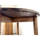 Brutalist round table in solid oak, 1950s.