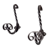 Pair of hooks wall coat rack 50/60s