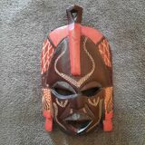 Handmade mask in Kenya in Mahogany wood