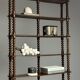 Bobbin bookcase / French antique bookshelf