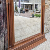 Mirror Trumeau, Henri II, early twentieth century, oak and beveled mirror