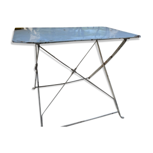 Ancienne table de jardin rectangulaire