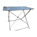 Ancienne table de jardin rectangulaire en fer