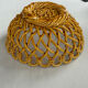 Pichon Uzès handmade ceramic basket – Yellow ochre openwork basket