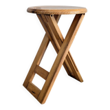 Folding stool TS attributed to Roger Tallon – French design from the 1970s.