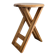 Folding stool TS attributed to Roger Tallon – French design from the 1970s.